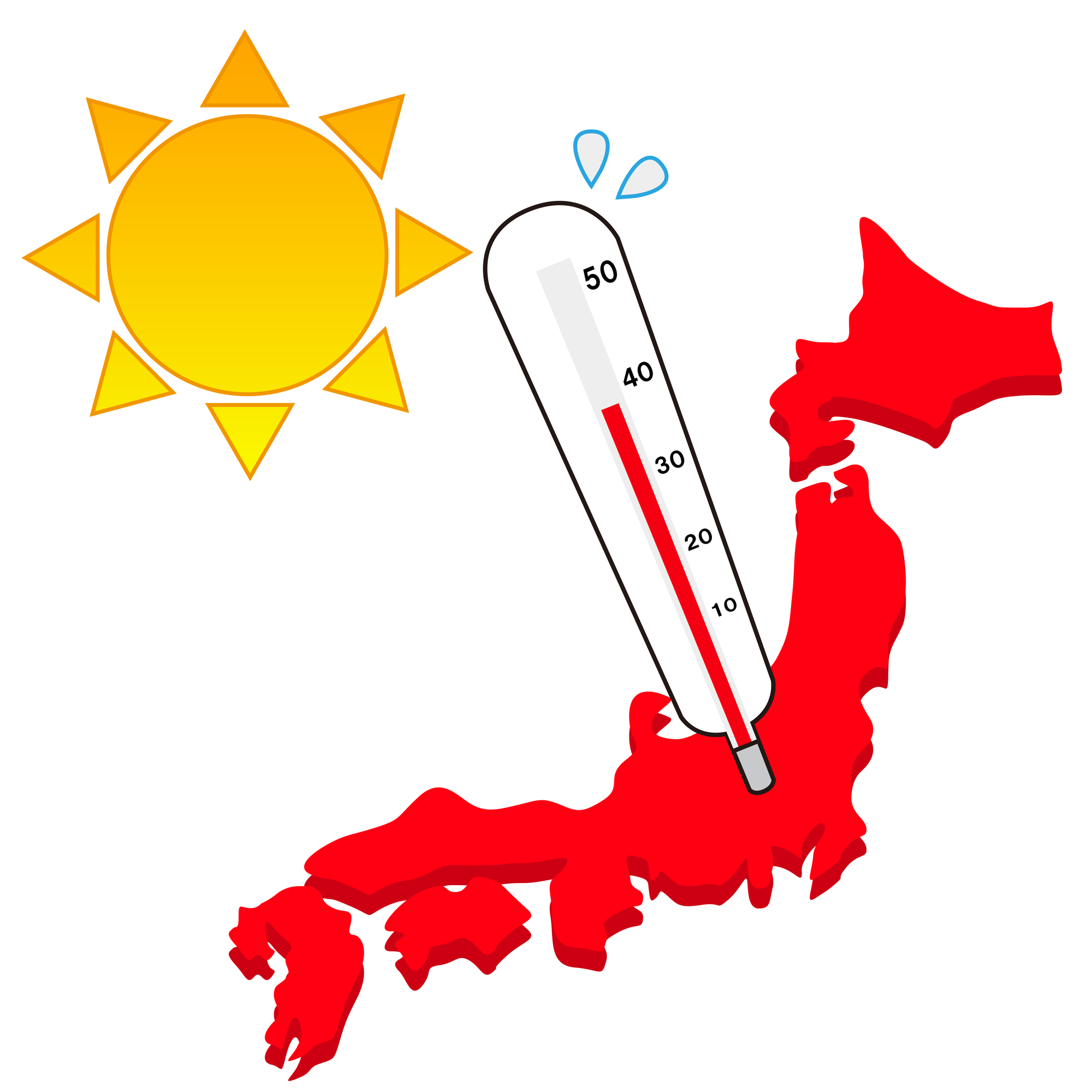 日本列島　猛暑