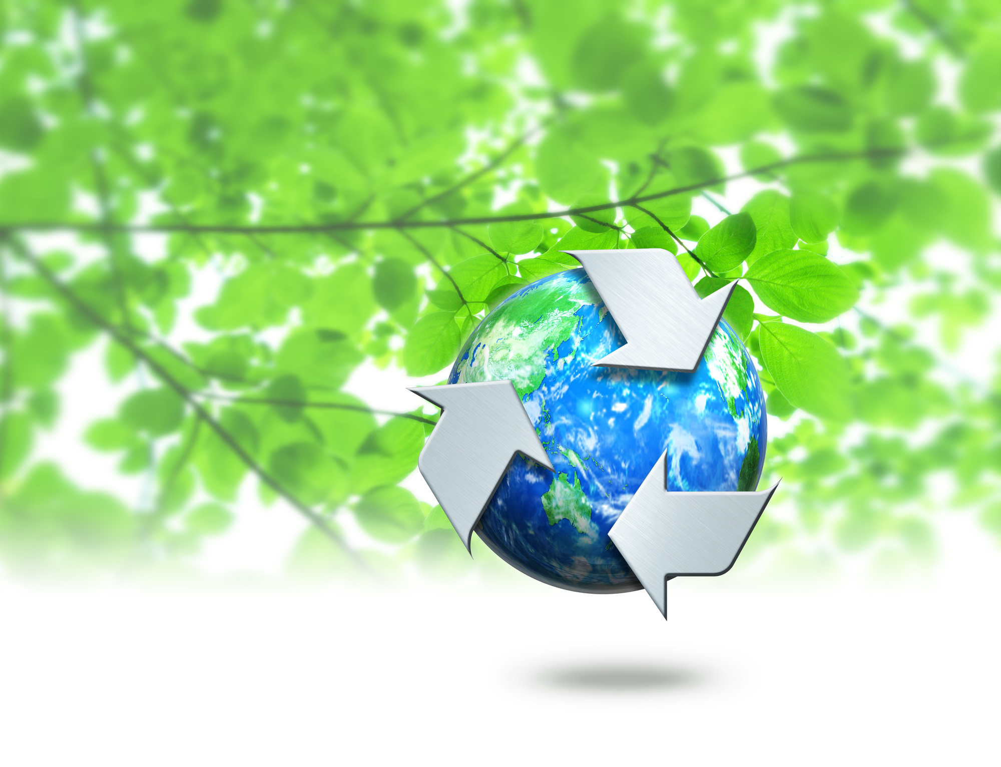 リサイクル　地球　緑
